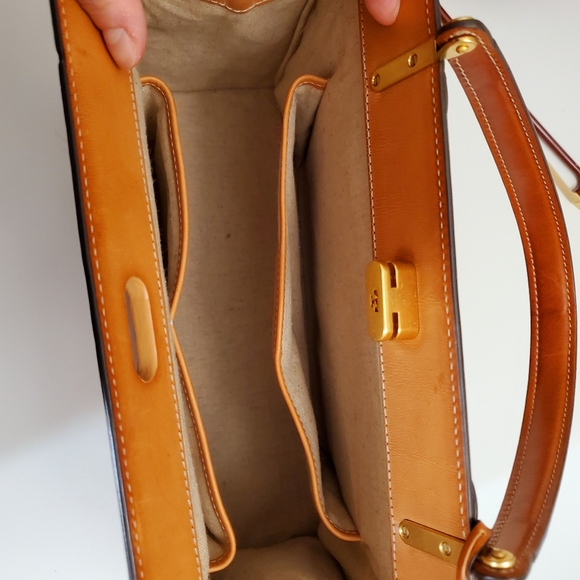 SOLD - RARE Tory Burch - Large Lee Radziwill Natural Vachetta - Runway Item - Picture 4 of 16